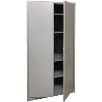 Armoire de rangement, Acier, 4 Tablettes, 78" h x 36" la x 24" P, Gris Absolute Business Supply