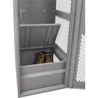 Gear Locker with Door, Steel, 24" W x 24" D x 72" H, Grey Absolute Business Supply