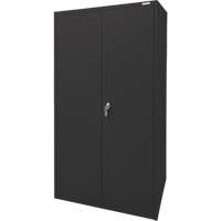 Armoire d'entreposage, Acier, 4 Tablettes, 78" h x 36" la x 24" P, Noir Absolute Business Supply