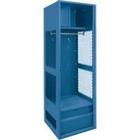 Gear Locker, Steel, 24" W x 18" D x 72" H, Dark Blue Absolute Business Supply