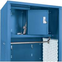 Gear Locker, Steel, 24" W x 18" D x 72" H, Dark Blue Absolute Business Supply