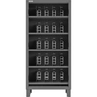 Armoire robuste &agrave; façade ouverte avec s&eacute;parateurs, Acier, 0 tiroirs, 36" x 24" x 78", Gris Absolute Business Supply