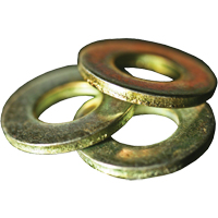 SAE Flat Washer, 1/4", Yellow Zinc Absolute Business Supply