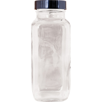 Bottle, Square, 8 fl. Oz., Glass Absolute Business Supply