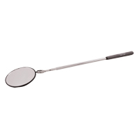 Inspection Mirror, Circular, 3-3/4" L x 3-3/4" W, Telescopic Absolute Business Supply