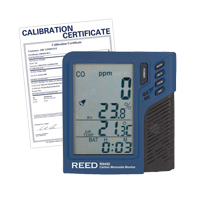 Carbon Monoxide Monitor with Temperature & Humidity with Calibration Certificate Absolute Business Supply