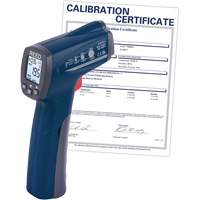 Infrared Thermometer with Calibration Certificate, -25.6°- 752° F ( -32° - 400° C ), 12:1, Adjustable Emmissivity Absolute Business Supply