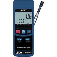 Thermo-Anemometer, Data Logging, 0.2 to 25.0 m/sec Air Velocity Range Absolute Business Supply