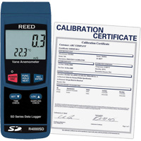 Thermo-Anemometer with Calibration Certificate, Data Logging, 0.4 - 30 m/sec Air Velocity Range Absolute Business Supply