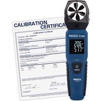 Bluetooth Smart Series Vane Anemometer with Calibration Certificate, Data Logging, 0.6 - 25 m/sec/118 - 4921 ft./min/2.1 - 90 Km/hr/1.3 - 55.9 Mph Air Velocity Range Absolute Business Supply