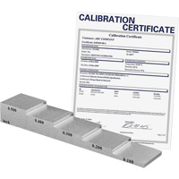 Bloc d'&eacute;talonnage de 5 &eacute;paisseurs avec certificat de calibration Absolute Business Supply