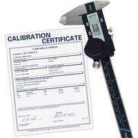 Pied &agrave; coulisse num&eacute;rique de 6" (150 mm) avec certificat de traçabilit&eacute; de l'&eacute;talonnage, R&eacute;solution de 0,0005" (0,01 mm), 0" - 6" (0 mm - 150 mm) gamme de mesure Absolute Business Supply