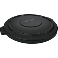 Brute&reg; 44-Gallon Lids, Flat Lid, Plastic/Polyethylene, Fits Container Size: 24" Dia. Absolute Business Supply