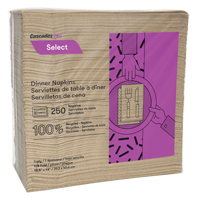 Pro Select 1/8 Fold Dinner Napkins, 1 Ply, 15.5" x 16" Absolute Business Supply