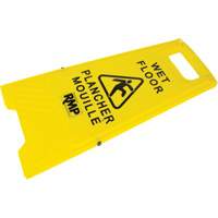 Panneau d'avertissement "Plancher mouill&eacute;", Bilingue avec pictogramme Absolute Business Supply