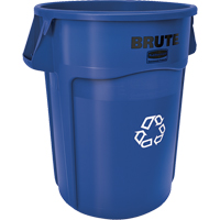 Contenants ronds pour le recyclage BRUTE, Vrac, Plastique, 44 gal. US Absolute Business Supply
