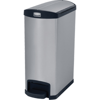 Slim Jim&reg; Waste Container, Stainless Steel, 13 US gal. Capacity Absolute Business Supply