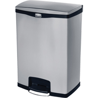 Slim Jim&reg; Waste Container, Stainless Steel, 24 US gal. Capacity Absolute Business Supply