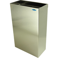 Wall Mounted Waste Receptacles, Stainless Steel, 11 US gal. Absolute Business Supply