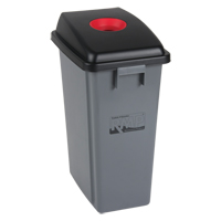 Bac &agrave; d&eacute;chets et de recyclage avec couvercle de classification, Plastique, 16 gal. US Absolute Business Supply