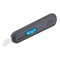 Couteau intelligent &agrave; lame r&eacute;tractable Slice, 1", C&eacute;ramique, Prise en Nylon Absolute Business Supply