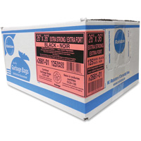 Industrial Garbage Bags, X-Strong, 36" W x 26" L, 1.17 mils, Black Absolute Business Supply