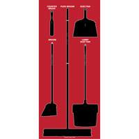 Tableau silhouett&eacute; sec Ultra Aluma-Lite (Anglais seulement) Absolute Business Supply