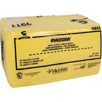 Masslin Heavy-Duty Dust Cloth, Microfibre, Yellow Absolute Business Supply