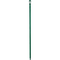 Ultra Hygiene Handle, Broom/Scraper/Squeegee, Green, Ergonomic, 59" L Absolute Business Supply