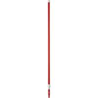 Manche de brosse pour plateforme, Brosse/Support &agrave; tampon, Rouge, T&eacute;lescopique, 62"-113" lo Absolute Business Supply