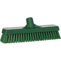 Deck & Wall Scrub Brush, Stiff Bristles, 12", Polyester, Green Absolute Business Supply