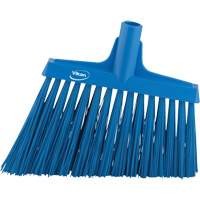 T&ecirc;te de balai oblique, Crins Extra-ferme, 12", Polyester, Bleu Absolute Business Supply