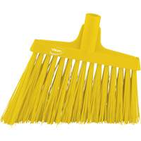 Angle Broom Head, X-Coarse Bristles, 12", Polyester, Yellow Absolute Business Supply
