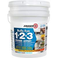 Bulls Eye 1-2-3&reg; Water-Base Primer, 18.9 L, Pail, White Absolute Business Supply