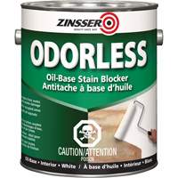 Odourless Oil-Base Stain Blocking Primer, White, Very Flat, 3.78 L, Gallon Absolute Business Supply