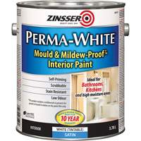 Perma-White&reg; Mold & Mildew-Proof Interior Paint, 3.78 L, Gallon, White Absolute Business Supply