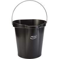 Seau pour l'hygi&egrave;ne des aliments, Noir, 3 gal. US Absolute Business Supply