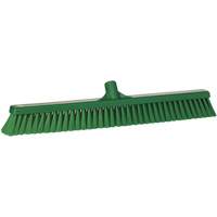 Small Particle Push Broom Head, Fine Bristles, 24", Polyester, Green Absolute Business Supply