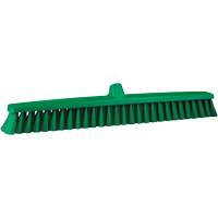 ColorCore Push Broom, Fine Bristles, 24", Polypropylene, Green Absolute Business Supply