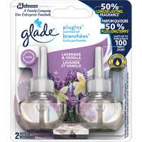 Recharge Glade Branch&eacute;es huile parfum&eacute;e, Lavande & vanille, Cartouche Absolute Business Supply
