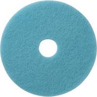 Luster Lite Floor Pads, 19", Burnishing, Light Blue Absolute Business Supply