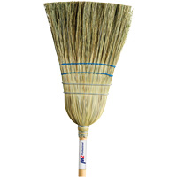 Heavy-Duty Corn Broom, 2-String, Wood Handle Absolute Business Supply