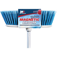 Balai magn&eacute;tique &agrave; t&ecirc;te plate avec manche, pour l'int&eacute;rieur, Longueuer de 48" Absolute Business Supply