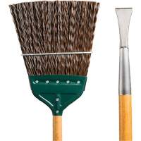 Track & Switch Broom with Heavy-Duty Forged Chisel, Wood Handle, Polypropylene Bristles, 55" L Absolute Business Supply