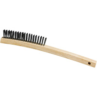 Scratch Brush, Steel, 3 x 19 Wire Rows, 13-3/4" Long Absolute Business Supply