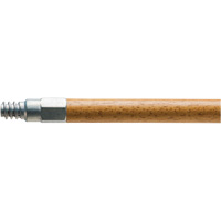 Handle with Metal Tip, Wood, ACME Threaded Tip, 1-1/8" Diameter, 60" Length Absolute Business Supply