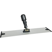 Support de vadrouille &agrave; &eacute;pousseter en microfibres &agrave; boucles et crochets, 18", Aluminium Absolute Business Supply