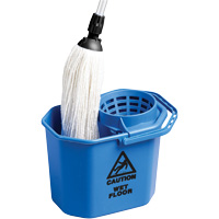 Heavy-Duty Mop Cone Pail, Strainer, 3 US Gal. (12 Quart), Blue Absolute Business Supply