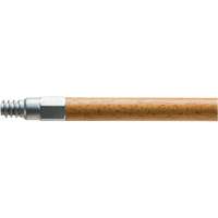 Handle with Metal Tip, Wood, ACME Threaded Tip, 15/16" Diameter, 54" Length Absolute Business Supply