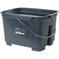 Seau double, Capacit&eacute; de 4,75 gal. US (19 pintes), Gris Absolute Business Supply